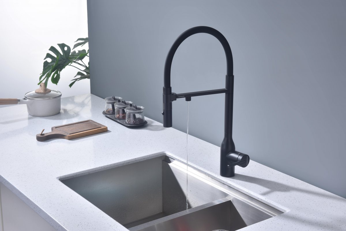 Смеситель для кухни Paulmark MAGNETO ONE, антрацит, Ma213188-AN