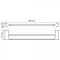 WasserKRAFT Glan K-5140 Держатель полотенец двойной