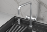 Смеситель для кухни Granula Kitchen Space 8275 нержавеющая сталь, подключение к фильтру