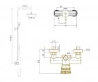 Душевая система Bronze de Luxe WINDSOR 10118/1F, бронза
