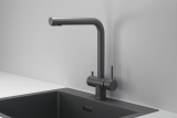 Смеситель для кухни Granula Kitchen Space 7011 графит матовый, подключение к фильтру