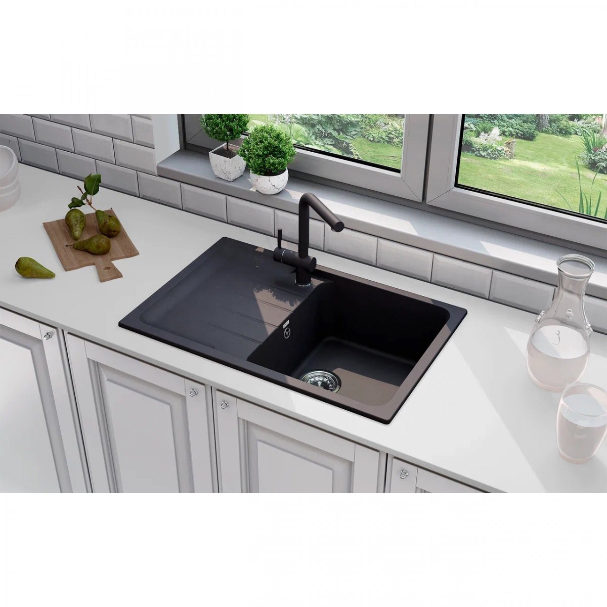 Кухонная мойка Ulgran Quartz Gerda 780-08, космос