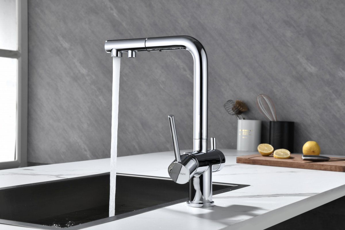 Смеситель для кухни Paulmark SERPENTINE, хром, Se213222-CR
