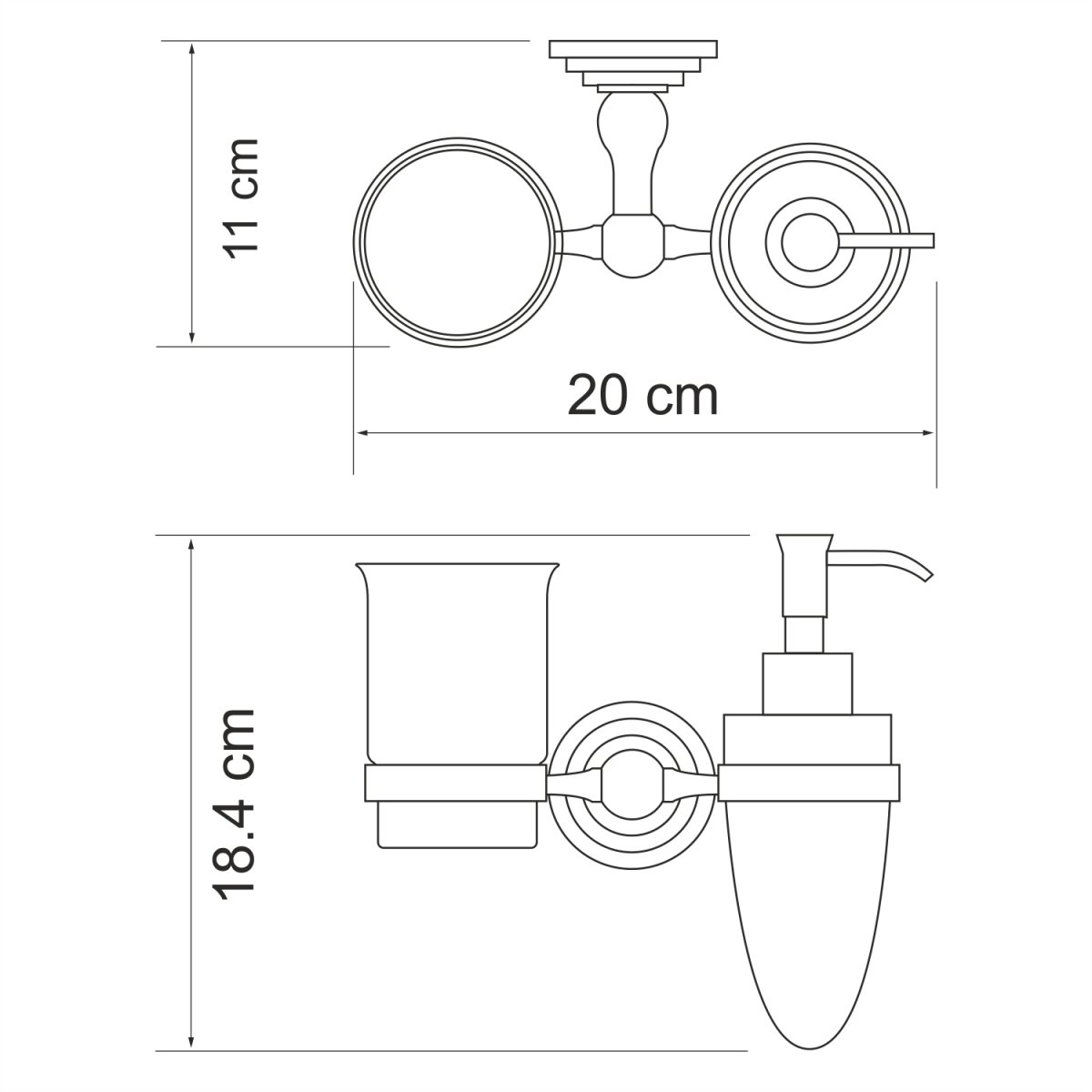 Стакан/дозатор WasserKraft 7089