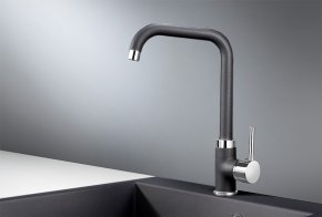 Смеситель для кухни Granula 0041 шварц