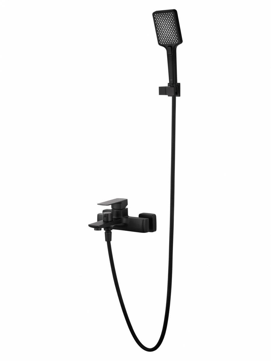 Смеситель для ванны с душем WONZON & WOGHAND EDGE, Черный матовый (WW-88639003A-MB)