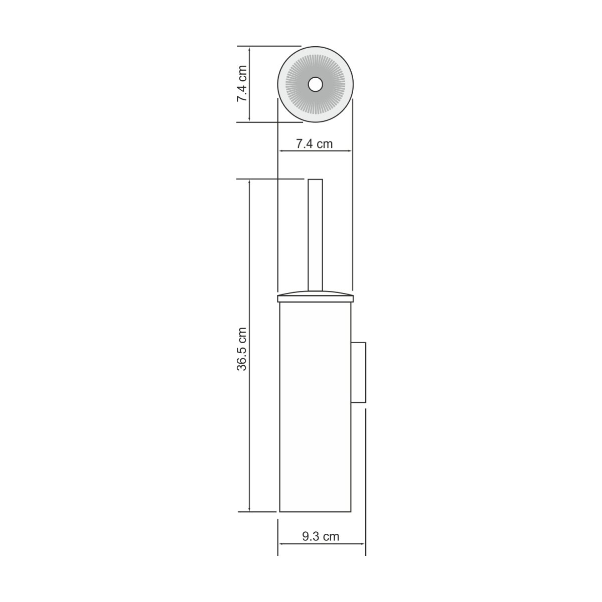 Щетка для унитаза WasserKraft 1087B