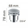 Донный клапан Haiba HB64-8, белый