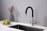 Смеситель для кухни Paulmark SALIX, брашированная сталь, Sa213419-BS