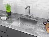 Смеситель для кухни Paulmark URBAN, брашированная сталь, Ur213104-BS