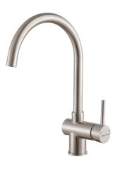 Смеситель для кухни Paulmark BEND, брашированная сталь, Be212066-BS