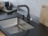Дозатор для жидкого мыла REIN, D002-401 , антрацит, Paulmark