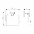 Держатель для туалетной бумаги с крышкой WONZON & WOGHAND ROMA, Бронза (WW-7226)