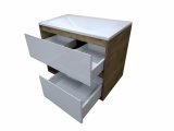 Комплект мебели ESTET Monaco Wood 800х480 подвесной 2 ящика (ШхГхВ) 798х476х607