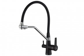 Смеситель Steel Hammer SH 903-6 BLACK CR для кухонной мойки