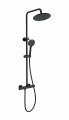 Душевая система с термостатом WONZON & WOGHAND INN 4, Черный матовый (WW-B3047-A-MB)