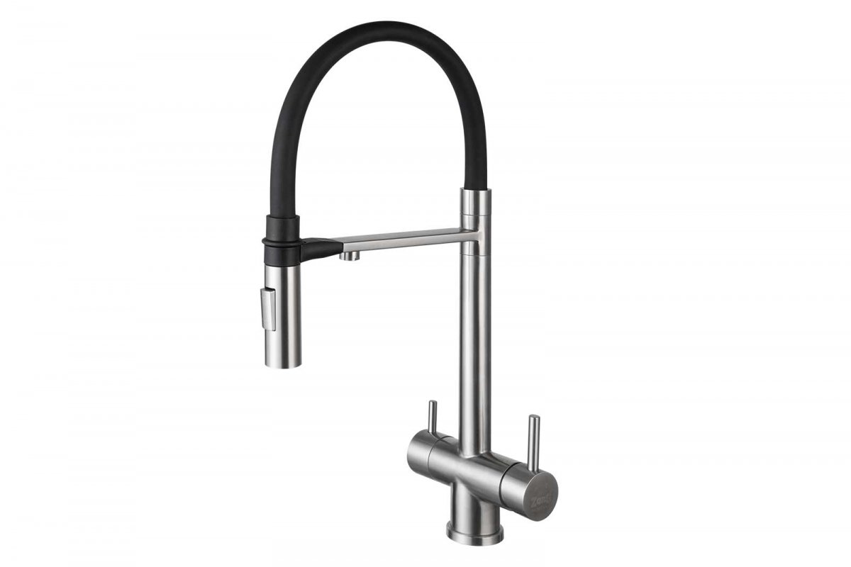 Смеситель Zorg SZR-3030-1 MAGNIT нержавеющая сталь