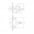 Смеситель для ванны Haiba HB3015, хром