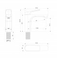 Смеситель для раковины WONZON & WOGHAND, Хром (WW-A40492-CR)