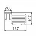 Мыльница Haiba HB8302-1, сталь