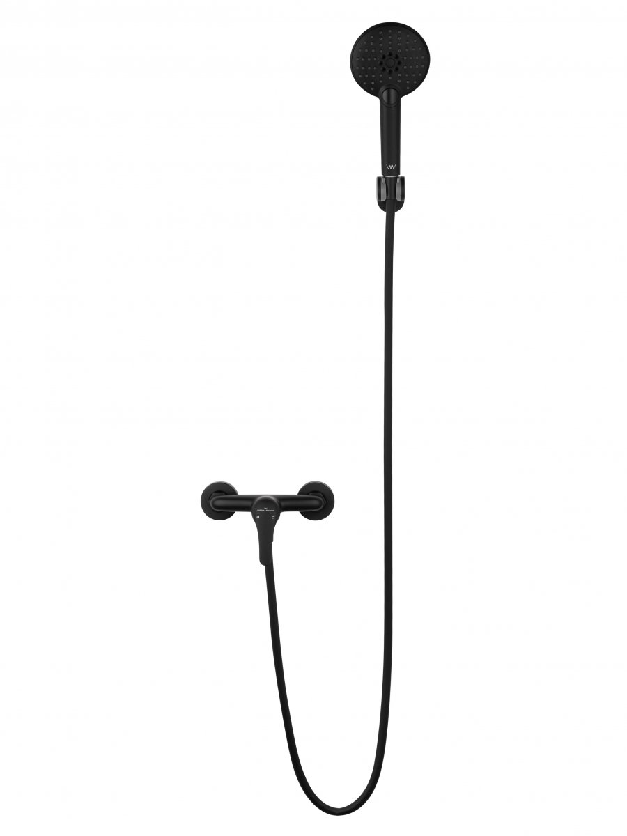 Смеситель для душа WONZON & WOGHAND, Черный матовый (WW-4540-MB)