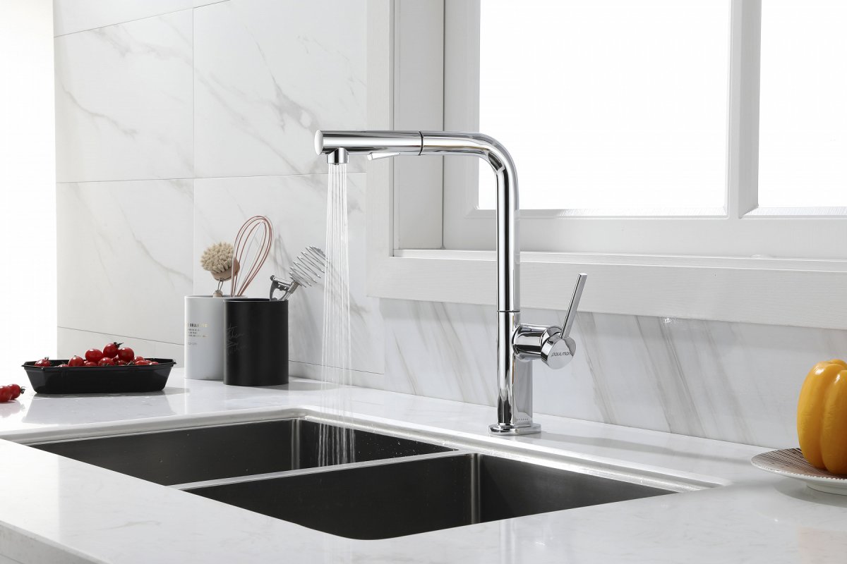 Смеситель для кухни Paulmark NEO, хром, Ne214419-CR
