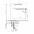 Смеситель для раковины Haiba HB10505-8, белый