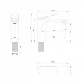 Смеситель для раковины WONZON & WOGHAND, Черный матовый (WW-A40482-MB)