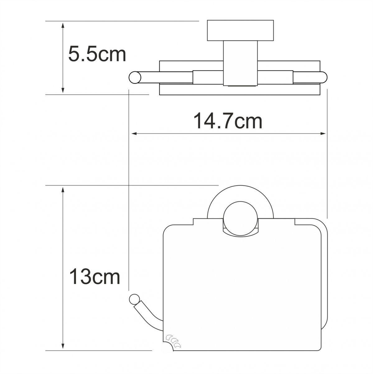 WasserKRAFT Isen K-4025 Держатель туалетной бумаги