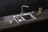 Кухонная мойка Ulgran Steel 600x450, брашированная сталь