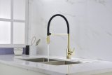 Смеситель для кухни Paulmark HALT, золото, Ha214021-G