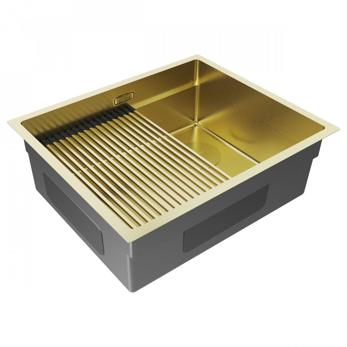 Мойка Paulmark NEXT-PRO 54 UNI, светлое золото, 540х450мм, арт. PM705445-LG