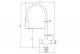 Смеситель Zorg Steel Hammer SH 2003 PVD GRAFIT