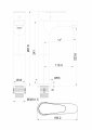 Смеситель для раковины высокий WONZON & WOGHAND ALFA, Брашированное золото (WW-A40232-BG)