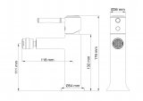 Смеситель для биде WONZON & WOGHAND TOR, Розовое золото (WW-88016073-RG)