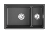 Мойка для кухни Granula Kitchen Space 7304iU черный, 73х45 см, прямоугольная
