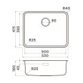 Мойка кухонная Omoikiri OMI 53-U/I Ultra-GB нерж. сталь/графит