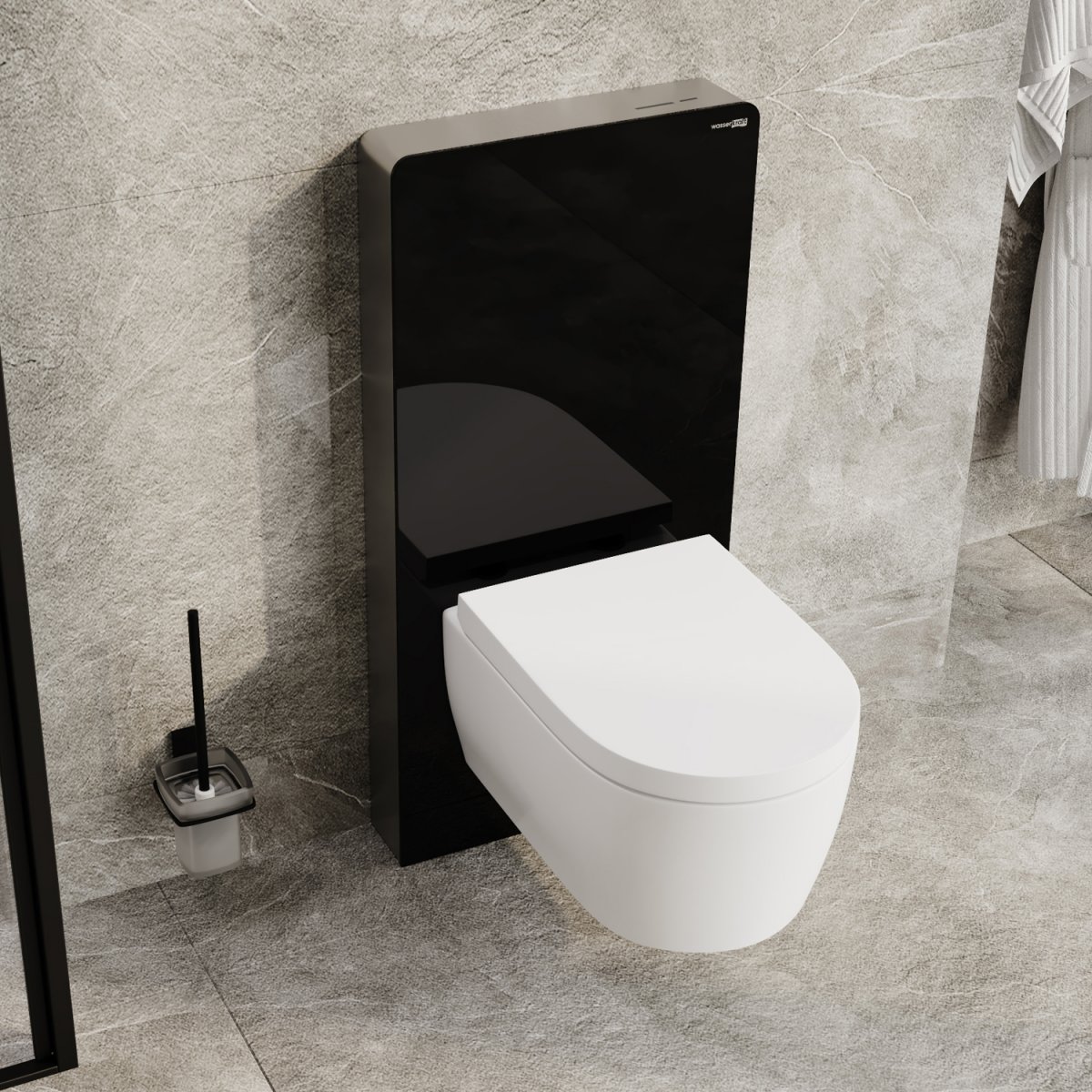 Пристенный модуль системы инсталляции для унитазов WasserKraft 86TLT.040.SE.BL