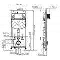Система инсталляции для унитазов WasserKraft 10TLT.010.ME