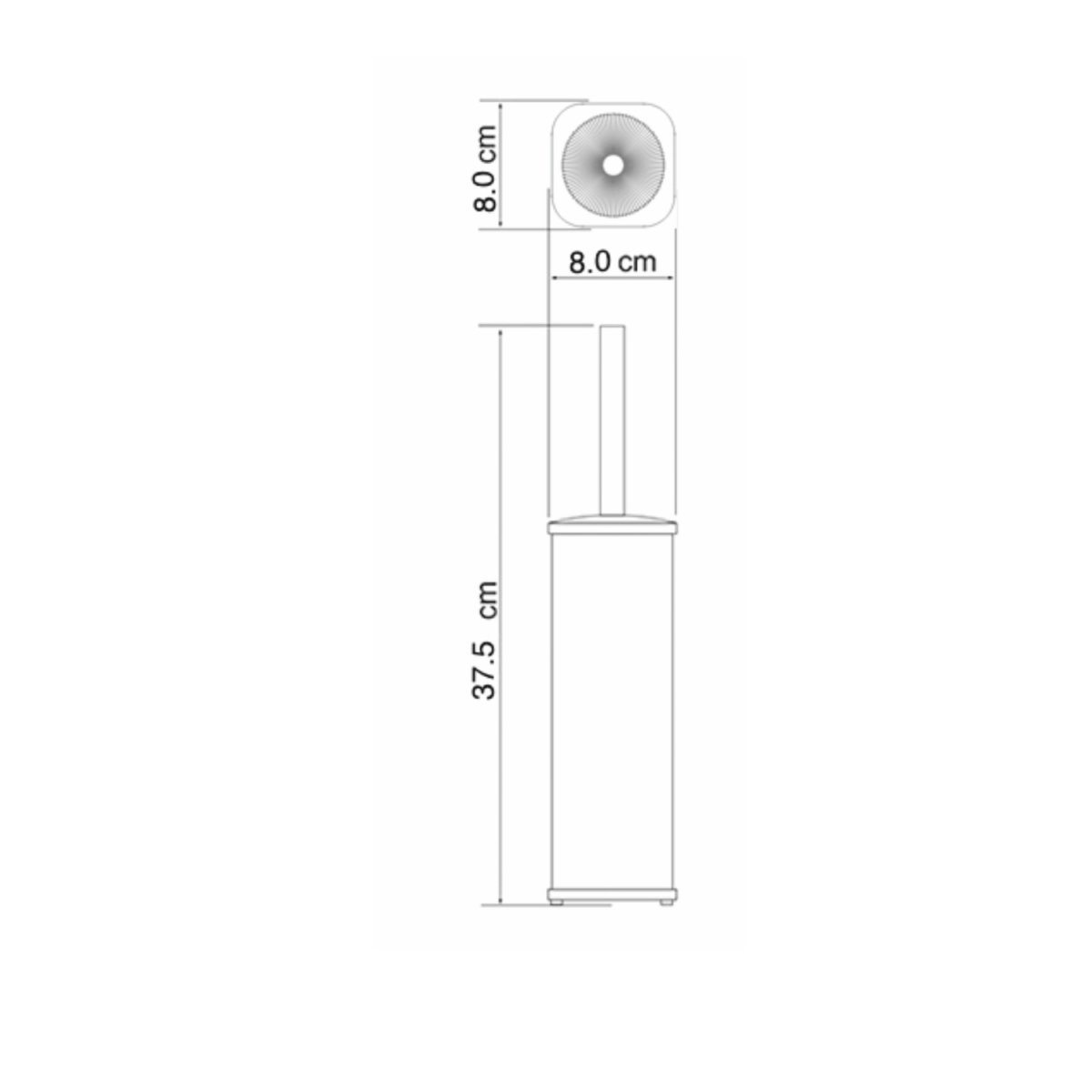 Щетка для унитаза WasserKraft 1117W