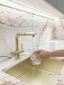 Смеситель кухонный EMAR ЕС - 7026 Matt Gold, смеситель кухонный