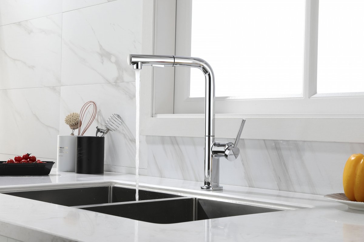 Смеситель для кухни Paulmark NEO, хром, Ne214419-CR