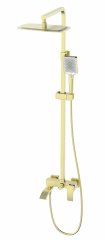 Душевая система WONZON & WOGHAND FIT, Брашированное золото (WW-88739009-BG)