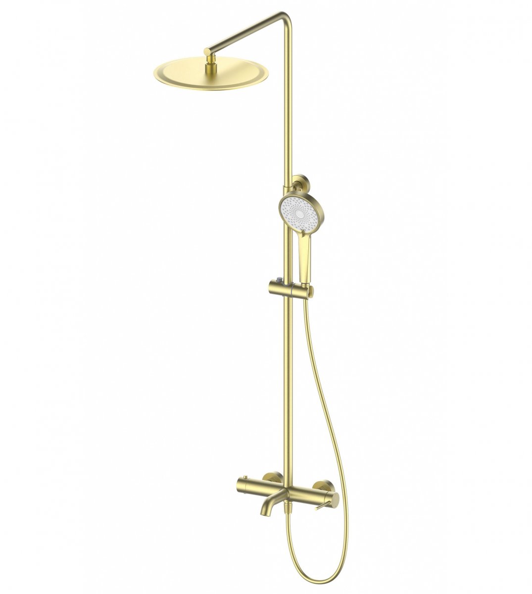 Душевая система WONZON & WOGHAND STICK, Брашированное золото (WW-88739017-BG)