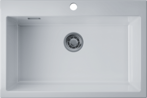 Мойка Omoikiri Omishima 76-WH Glossy Natceramic, белый глянцевый, арт. 4997483