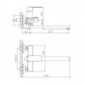 Смеситель для ванны Haiba HB22505-8, белый