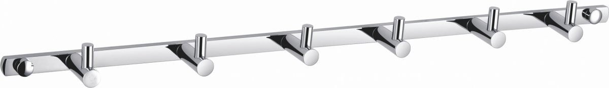 Вешалка с 6 крючками для ванной WONZON & WOGHAND, Хром (WW-9380-6)