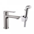 Смеситель для раковины с гигиеническим душем Haiba HB12505, хром