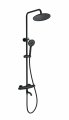 Душевая система с термостатом WONZON & WOGHAND CAPSULE, Черный матовый (WW-B3031-A1-MB)