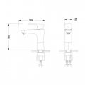Смеситель Lemark Nero LM0206C для раковины